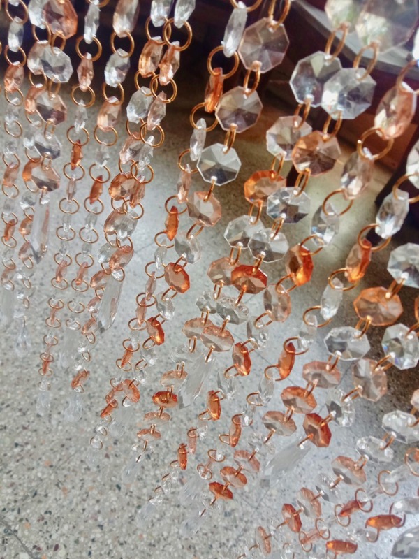 Restaurant Beaded Room Divider Gold Beaded Curtain
