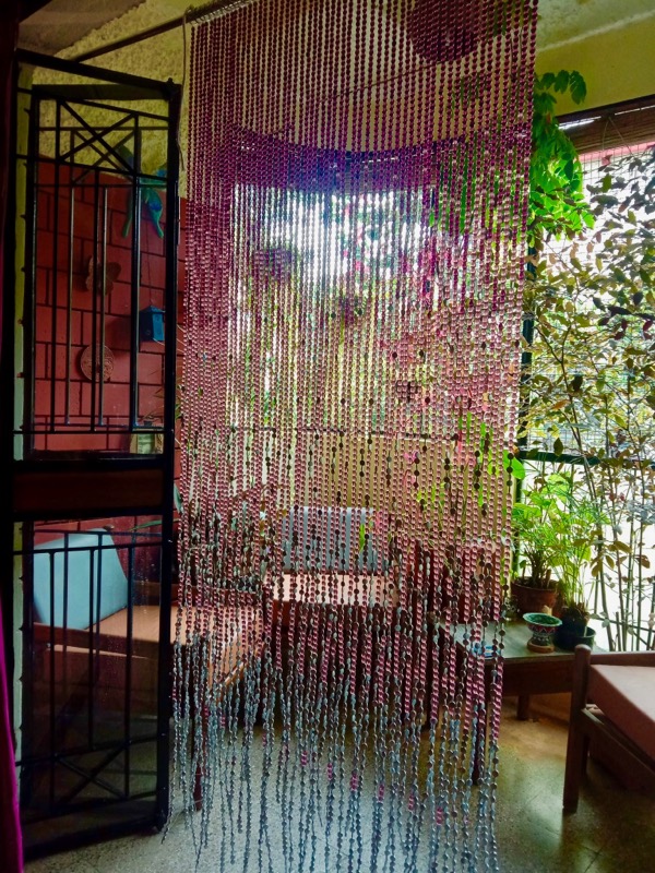 Purple Glass Beaded Room Divider Shop Door Beads Curtain
