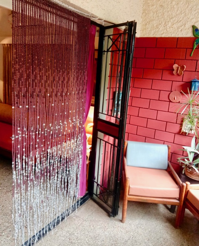 Purple Glass Beaded Room Divider Interior Design Room Divider