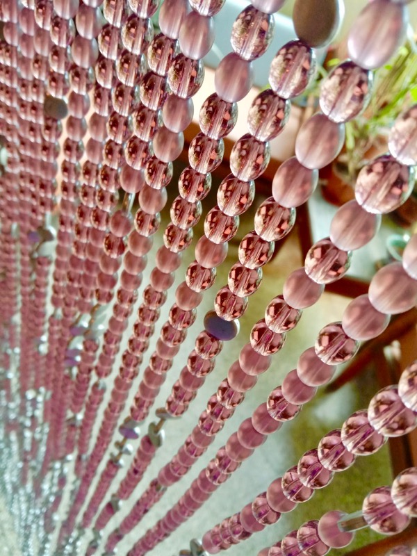 Purple Glass Beaded Room Divider Purple Glass Beaded Room Divider