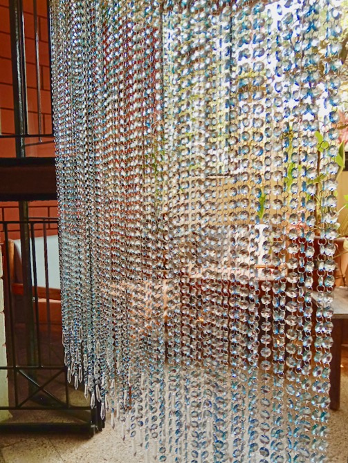 Interior Blue Bead Curtain Interior Living Room Decor Bead Curtain