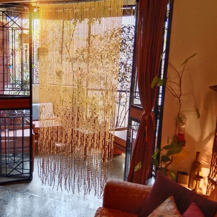 Interior Design Yellow Gold Crystal Beaded Curtain Interior Design