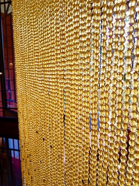 Stylish passageway separator with glass details