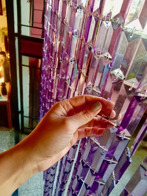 Chain Link Beaded Room Divider Santa Cruz Purple Crystal Room Divider Curtain