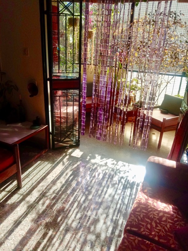 Chain Link Beaded Room Divider Beaded Curtain In Living Room