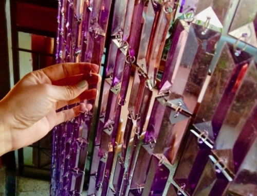 Purple Biscuit Silver Chain Link Beaded Room Divider Curtain – Ready-Made Collection