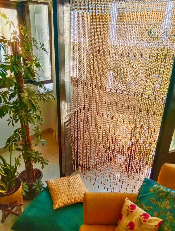 Interior Design Bead Curtain Bead Curtain Topaz White Gold Drop