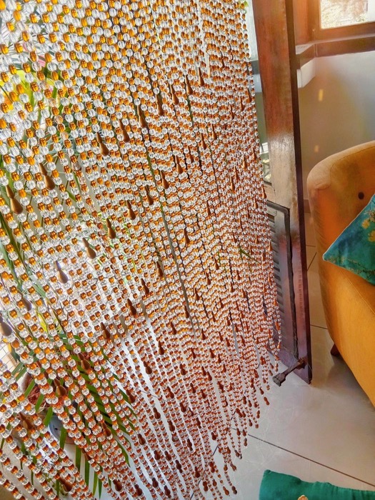 Interior Design Bead Curtain Gold Vintage Curtain