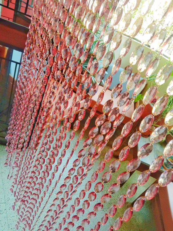 Interior Design Pink Gold Crystal Beaded Curtain Pink Gold Crystal Beaded Curtain