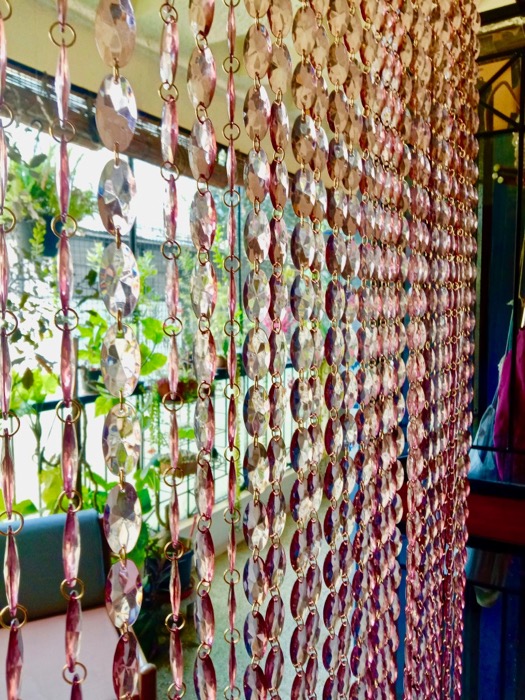 Interior Design Pink Gold Crystal Beaded Curtain Beads Door Curtain