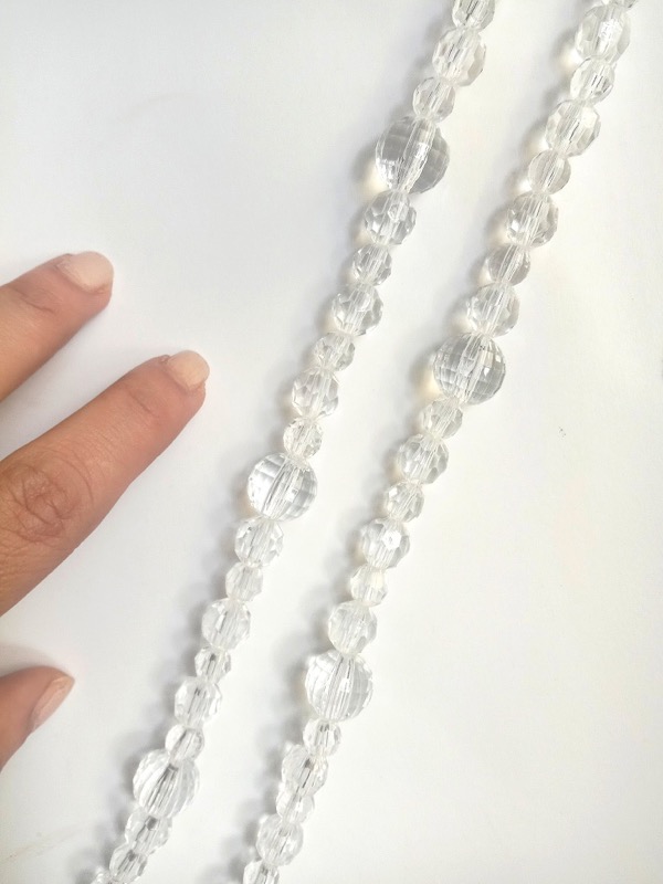Door Curtains White Crystal Divider
