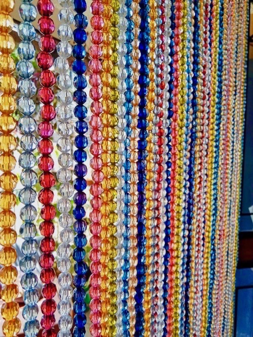 Contemporary Beaded Curtains Multicoloured Bead Curtain For Closet Door