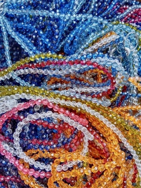 Contemporary Beaded Curtains Multicoloured Beads Curtains For Eclectic Decor