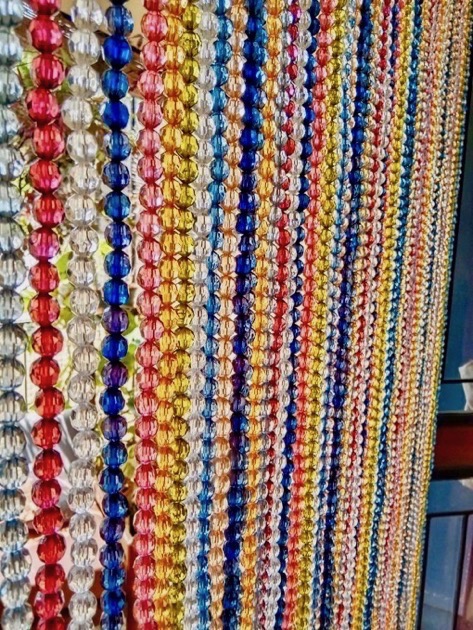 Contemporary Beaded Curtains Colorful Bead Strings For Door Curtain