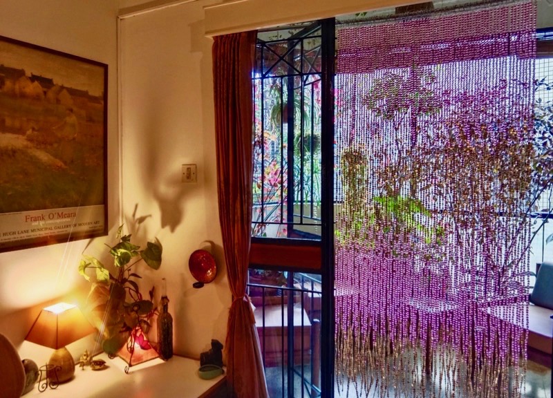 Living Room Bead Curtains Interior Design Door Bead Curtain Pink