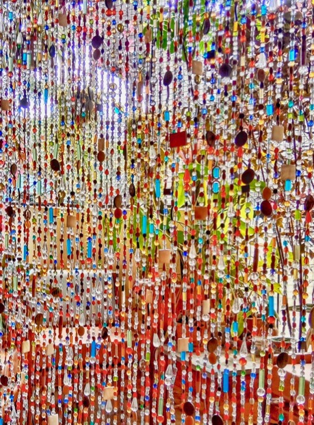 Colorful Glass Beads Curtains Restaurant Screen