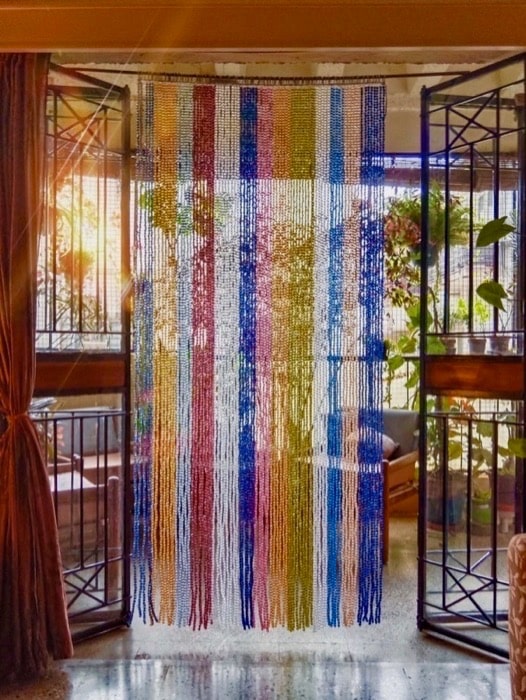 San Fran Colorful Door Beads Curtain Designer Contemporary Bead Partition Screen By Memories Of A Butterfly