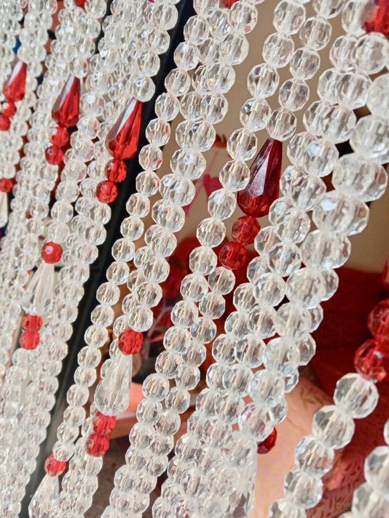 Kitchen Living Room Crystal Bead Curtains Red Crystal Beads Curtain India