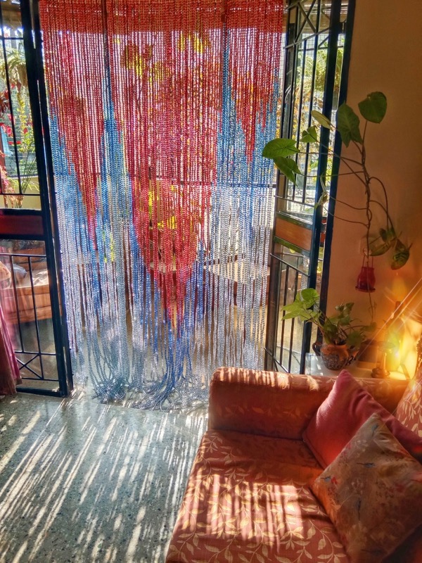 San Fran Colorful Door Beads Curtain Florida Crystal Beaded Curtain