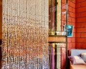 San Fran Colorful Door Beads Curtain White Silver Gold Bead Curtain Styles