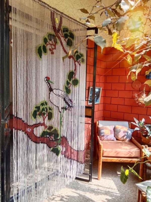 New York home Antique Beads Curtains Restoration
