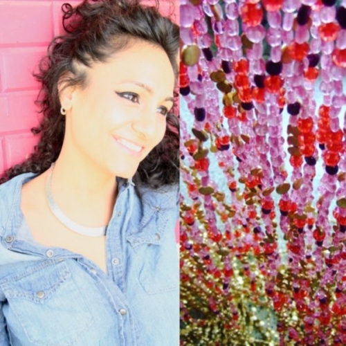 Pink Purple Colorful Door Beads Curtain