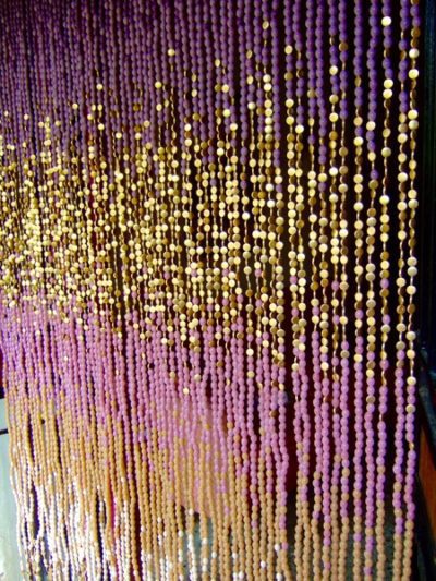 Premium Glass Bead Curtain Design New York Living Room Purple Art Decor Bead Partition