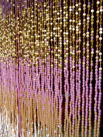 Premium Glass Bead Curtain Design Closet Door Bead Curtain In Purple Beige Glass Beads