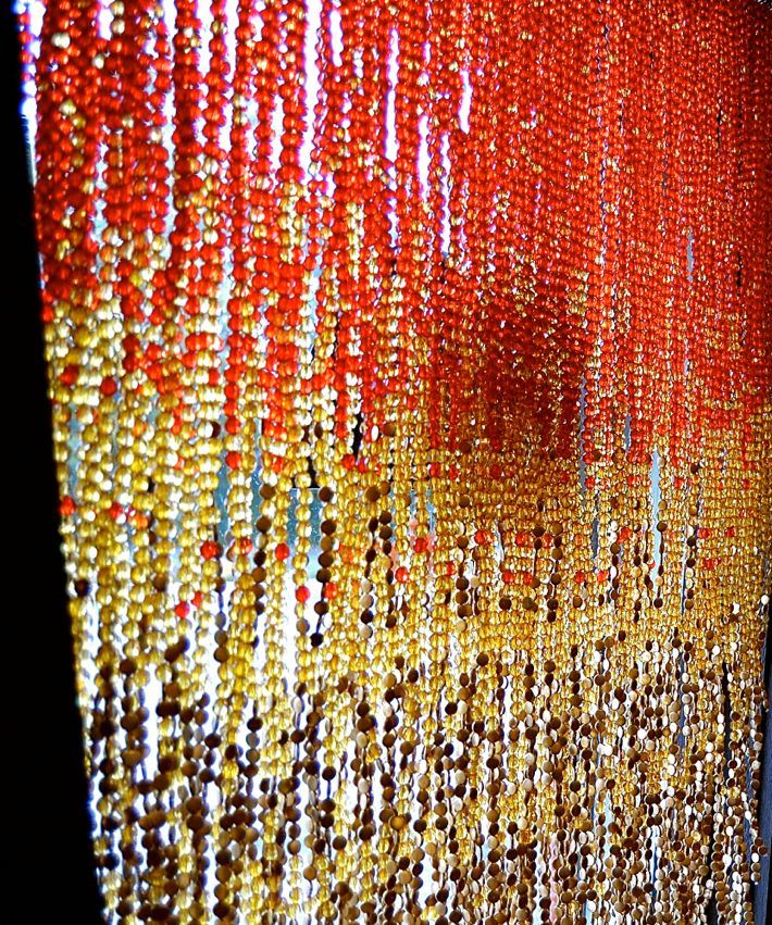 Buy Best Bead Hanging Sculpture New York Restaurant Window Treatment Beaded Curtain
