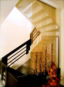 champagne gold beads Antique Bead Curtain