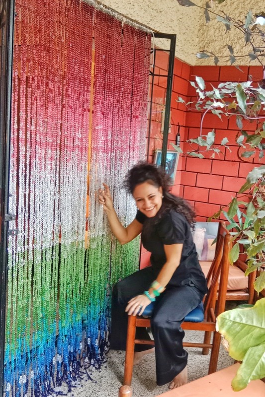 Botanical Glass Beaded Curtain For Door Beaded Curtain Ideas