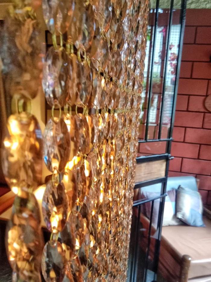 Amber Crystal Beaded Curtain Amber Crystal Beaded Curtain For Home Decor