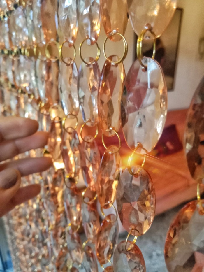 Amber Crystal Beaded Curtain Amber Crystal Beads Curtain For Home Decor