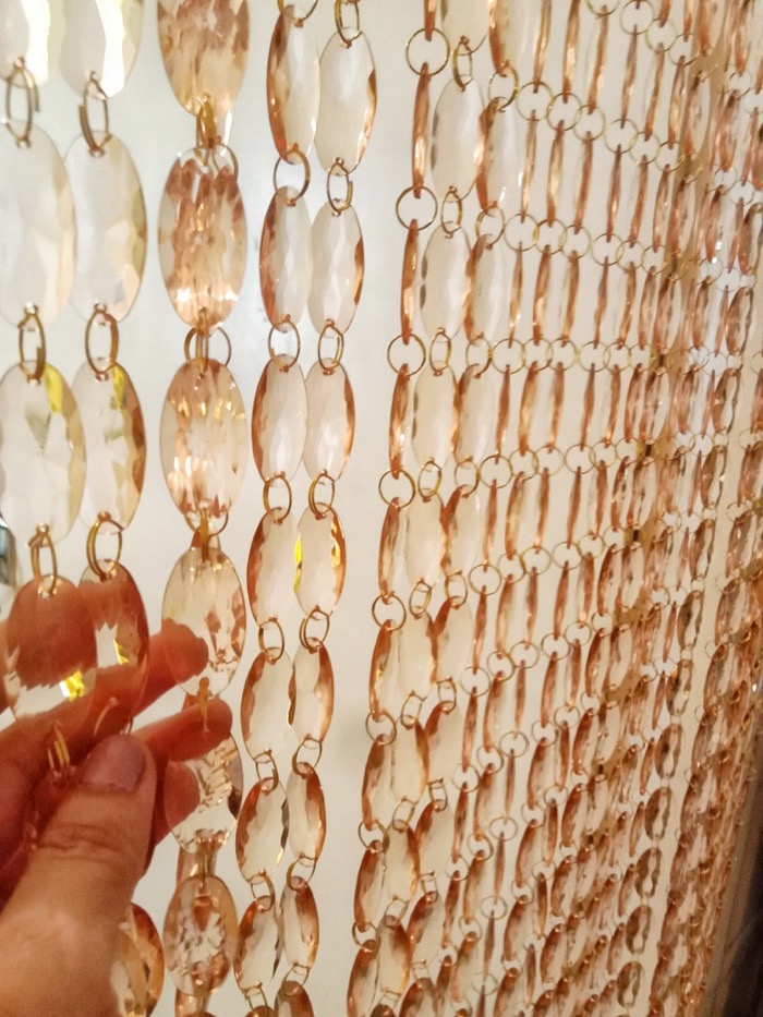 Amber Crystal Beaded Curtain Large Crystal Curtains Door Curtain
