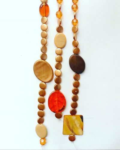 Crystal Basket Bead Curtain Champagne Amber Topaz Mixed Shapes Beads For Bead Curtain Sample